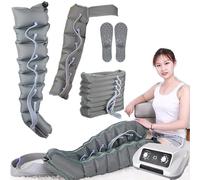 Massaggiatore elettrico a compressione d'aria per gambe, sistema di recupero a 8 cavità, stivali a compressione, massaggiatori per gambe per dolore e circolazione, macchina per massaggio ril
