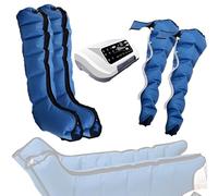 Massaggiatore Elettrico A Compressione D'Aria Per Le Gambe - 6 Camere D'aria Pressoterapia Linfodrenaggio, Allevia I Dolori Alle Gambe Con Migliora La Circolazione,Con Telecomando