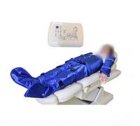 Massaggiatore Elettrico a Compressione D'aria per Tutto Il Corpo,Macchina Pressoterapia per Linfodrenaggio E Anticellulite,16 Camere D'aria,3 Livelli Intensità Blue