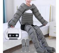 Massaggiatore Elettrico a Compressione D'aria Per Vitelli, Pressoterapia Per Casa Per Gambe E Addome, 6/4 Camere D'aria Pressoterapia Linfodrenaggio Con Funzione Di Cronometraggio