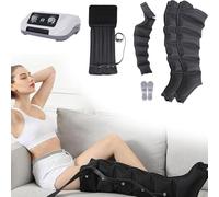Massaggiatore elettrico a compressione d'aria Widppsopt, massaggiatore per drenaggio linfatico a 6 cavità per gambe, macchina pneumatica per la pressione delle gambe per rilassare e alleviar