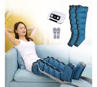 Massaggiatore elettrico a compressione per gambe per linfedema, sollievo dal gonfiore e miglioramento della circolazione sanguigna, aiuta il rilassamento muscolare e il recupero