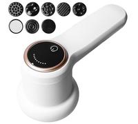 Massaggiatore elettrico cellulite, massaggiatore elettrico a mano, massaggiatore anticellulite con 8 accessori intercambiabili, massaggiatore a vibrazione a 9 livelli per spalle, vita, addome, glutei