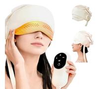 Massaggiatore elettrico con 4 modalità di massaggio, massaggio a 6 zone e funzione terapia termica a 3 livelli, allevia mal di testa, stress e stanchezza, migliora la qualità del sonno