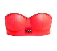 Massaggiatore elettrico del seno, vibrazione intelligente del calore, ingrandimento del seno elettrico senza fili, cura del corpo USB con 3 impostazioni di vibrazione, reggiseno per massaggio per