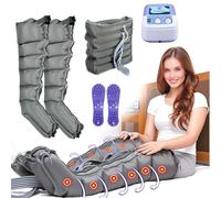 Massaggiatore Elettrico For Gambe A Compressione D'aria A 6 Cavità, Stivali A Compressione For Tutto Il Corpo, Vita, Braccia E Gambe, For Massaggio Completo Del Corpo(2leg+Waist)