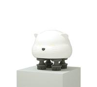 Massaggiatore Elettrico Impermeabile Multifunzionale in Silicone Massaggiatore Per Punti Di Agopressione Massaggiatore Per La Testa Super Massaggiatore Del Cuoio Capelluto,Bianca