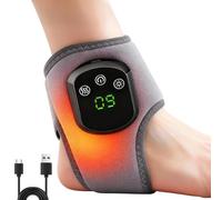 Massaggiatore Elettrico, Massaggiatore Per Piedi 3 In 1 Con 3 Modalità e 5 Livelli Di Calore, Foot Massager Portatile Ricaricabile Per Caviglie e Piedi Per Gambe Vitali e Senza Dolore (Grigio)