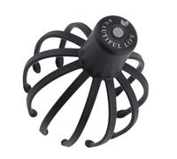 Massaggiatore elettrico per cuoio capelluto a polpo, massaggiatore per testa senza fili, gratta testa a 360 gradi, con 3 modalità e dodici artigli staccabili, portatile per la promozione del sonno