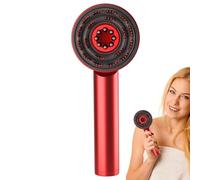 Massaggiatore elettrico per cuoio capelluto, applicatore di olio per capelli e strumento massaggiatore per cuoio capelluto, 3 modalità, luce blu/rossa, spazzola vibrante per capelli per donne e