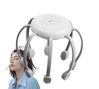 Massaggiatore Elettrico Per Cuoio Capelluto - Dimensioni Compatte Ricaricabili | Massaggiatore Per La Testa | Grattatesta Portatile Per Rilassarsi, Alleviare Lo Stress, Viaggiare In Casa, Nella Spa E