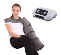 Massaggiatore elettrico per drenaggio linfatico a compressione, per braccia, gambe, piedi, caviglie e polpacci, migliora la circolazione con funzione timer, fasce regolabili (colore del braccio)
