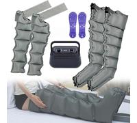 Massaggiatore elettrico per gambe a compressione, 6 cavità, strumento per rilassare tutto il corpo, per braccia e gambe, trattamento lipedema, massaggiatore per polpacci per massaggi completi del