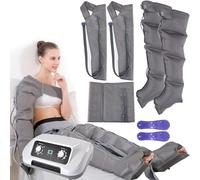 Massaggiatore elettrico per gambe a compressione d'aria pressoterapia Widppsopt, sistema di recupero con stivali a compressione per drenaggio linfatico, compressione sequenziale per migliora