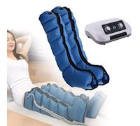 Massaggiatore elettrico per gambe a compressione d'aria - Stivali a compressione per drenaggio linfatico a 6 cavità, allevia il dolore alle gambe migliorando la circolazione, macchina per ma