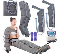 Massaggiatore elettrico per gambe a compressione d'aria Widppsopt, stivali di recupero a 6 cavità, massaggiatore per braccia e piedi per rilassare la vita, favorisce la circolazione sanguign