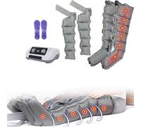 Massaggiatore elettrico per gambe a compressione d'aria Widppsopt, stivali per pressoterapia con dispositivo a onde, stivali per massaggio completo del corpo per gambe/braccia/vita, circolaz