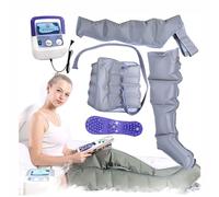 Massaggiatore elettrico per gambe pressoterapia linfodrenaggio a onde di pressione per polpacci, e piedi, massaggiatore a compressione d'aria, 2 gambe + 2 braccia + 1 vita