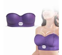 Massaggiatore Elettrico per Il Seno, Stimolatore per la Crescita Del Seno Più Grande, Ricaricabile Tramite USB, Vibrante, Ingranditore e Previene Il Rilassamento, Riscaldamento Intelligente(Purple)