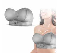 Massaggiatore Elettrico per Il Seno, Stimolatore per la Crescita Del Seno Più Grande, Ricaricabile Tramite USB, Vibrante, Ingranditore e Previene Il Rilassamento, Riscaldamento Intelligente(Gray)