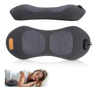 Massaggiatore elettrico per la schiena 3 in 1 con calore, cuscino di supporto lombare per decompressione della colonna vertebrale, massaggio vibrante (grigio)