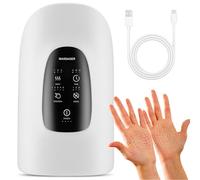 Massaggiatore elettrico per le mani con calore e compressione, 3 impostazioni di calore, 3 modalità di massaggio, 5 livelli di intensità, timer intelligente per alleviare il dolore da artrite e