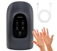 Massaggiatore elettrico per le mani con calore e compressione, 3 impostazioni di calore, 3 modalità di massaggio, 5 livelli di intensità, timer intelligente per alleviare il dolore da artrite e