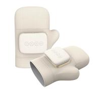 Massaggiatore elettrico per le mani con calore e compressione, massaggiatore per guanti senza fili a temperatura costante 42°C con regolazione della pressione a 3 livelli/3 intensità