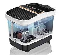 Massaggiatore Elettrico per Pediluvio con Doppio Massaggiatore per Pediluvio, Massaggio Rotatorio Motorizzato per Pediluvi