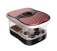 Massaggiatore elettrico per pediluvio termale con calore Massaggiatore per pediluvio termale con riscaldatore, sfera di massaggio shiatsu motorizzata e rullo di mais, display a LED