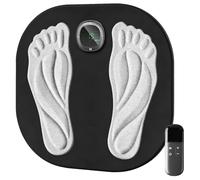 Massaggiatore elettrico per piedi con telecomando, allevia intorpidimento, formicolio e dolore ai nervi, favorisce la circolazione sanguigna, riduce il dolore muscolare (nero)