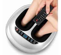 Massaggiatore Elettrico Per Piedi, Rulli Shiatsu, Airbag, 5 Programmi white | Compressione Ad Aria 360°, Massaggio Profondo, 5 Modalità, 5 Intensità, Calore, 6 Timer, Telecomando, Fodere Lavabili