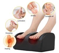 Massaggiatore Elettrico Piedi Shiatsu Rullo Riscaldato 12 Sfere 3D Terapia Gambe