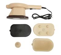 Massaggiatore elettrico portatile con 3 testine massaggianti e riscaldamento, massaggiatore per il corpo a percussione per schiena, braccia, gambe, vita, testa a testa