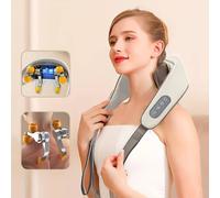 Massaggiatore Elettrico Ricaricabile Massaggio Cervicale Collo Schiena Shiatsu