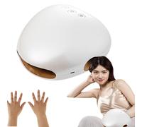 Massaggiatore elettrico senza fili touch screen per mani e polsi con forte compressione, calore a compressione dell'aria per artrite tunnel carpale sollievo dal dolore (bianco)
