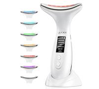 Massaggiatore Elettrico Viso Antirughe Lifting: Face Massager con 6 Modalità 7 Colori LED EMS Microcorrente Massaggio - Dispositivo Bellezza 45 ℃ Terapia Della Luce Per Rassodante Facial Collo e Mento