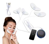 Massaggiatore Facciale Con Patch Pad 8 Modalità Stimolatore Dei Muscoli Facciali Dispositivo Per Lifting Facciale a Microcorrente a 19 Velocità Per Dimagrimento E Liftingnjo Dispositivi Per Tonificare
