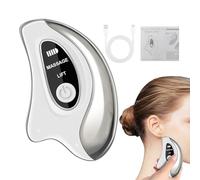 Massaggiatore Facciale Elettrico | Strumento Gua Sha Per Viso 2-in-1 - Dispositivo LED Per Sculpting Del Viso | Per Donne Mamme Professioniste Impegnate Amanti Spa Routine Casa Viaggio Quotidiana