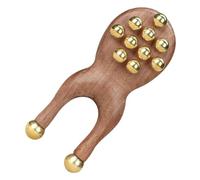 Massaggiatore facciale in legno di sandalo - Strumento Gua Sha con sfera in | Rullo massaggiatore per lifting facciale e corpo | Massaggiatoremanuale a forma di rana per alleviare la tensione