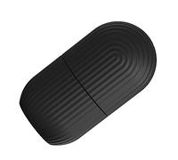 Massaggiatore Facciale Vassoio per Cubetti di Ghiaccio Gonfiore Abbassamento Raffreddamento Piccolo Rullo di Ghiaccio Facciale Portatile per Donne per Viaggi a Casa (Striscia nera)