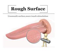 Massaggiatore Femminile, Simulazione Pene Masturbazione Punto G Che Soffia La Marea Stimolazione Vaginale Puntelli AV Giocattoli Adulti Del Sesso, Silicone Medico, Confezione Privata,Skintone