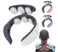 Massaggiatore for collo calore Massaggiatore elettrico portatile for spalle con cuscino massaggiante alta frequenza for collo, schiena, spalle, massaggio cervicale profondo casa for rilassamento ( Col