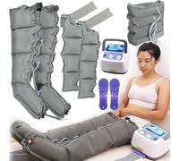 Massaggiatore For Gambe A Compressione D'aria A 6/4 Cavità For Circolazione E Rilassamento, Stivali For Pressoterapia For Linfedema Della Vita Gambe Gonfiore Rilassamento Sollievo Dal Dolore(4 Cavity)