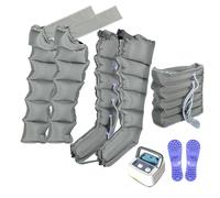 Massaggiatore For Gambe A Compressione D'aria, Drenaggio Linfatico Elettrico For Gambe Braccia Vita Piedi Caviglie Polpacci Pressoterapia For Tutto Il Corpo, For Dolori Circolatori E Relax(6 Cavity)