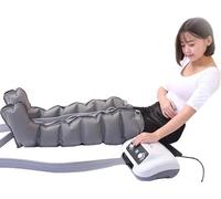 Massaggiatore For Gambe Con Drenaggio Linfatico A 6 Camere, Massaggiatore Elettrico A Compressione D'aria For Massaggio Avvolgente Caviglie E Polpacci Rilassamento(Grey,2Legs)