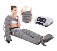 Massaggiatore For Gambe Con Drenaggio Linfatico A 6 Cavità For La Circolazione - Macchina Elettrica For Compressione Dell'aria Fasce Sollievo Dal Dolore E Rilassamento(Grey,2Legs+2Arms+Waist)