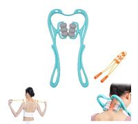 Massaggiatore for il collo, con massaggiatore for la schiena 2024 Rullo massaggiante for collo autoportante portatile con 6 sfere for alleviare il dolore al collo, alle spalle e alle gambe (Color : B