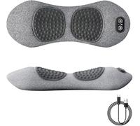 Massaggiatore for la schiena a trazione con calore e vibrazioni - Dispositivo terapeutico a tripla fusione for la decompressione spinale(grigio)