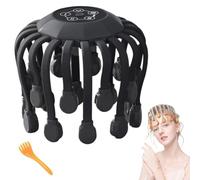 Massaggiatore for La Testa for Alleviare L'emicrania Con Musica, Vibra Calm, Massaggiatore for Il Mal Di Testa Con 20 Punti Vibranti, Massaggiatore Elettrico for La Testa E Il Cuoio Capelluto(Nero,Sta